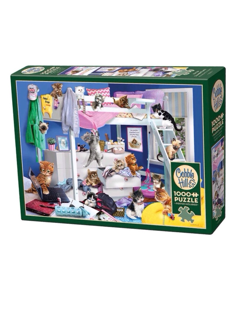 50% OFF if Bundled / Cobble Hill "Kitten Slumber Party" 1000-piece Jigsaw Puzzle